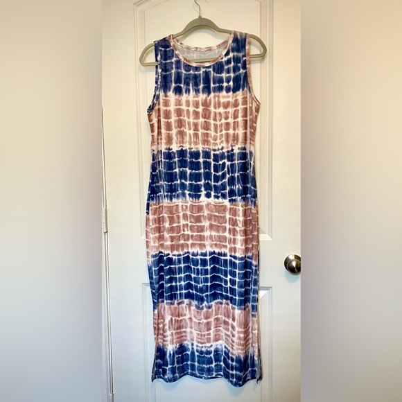 NWOT Tie Dye Split Hem Tank Dress - Picture 4 of 10
